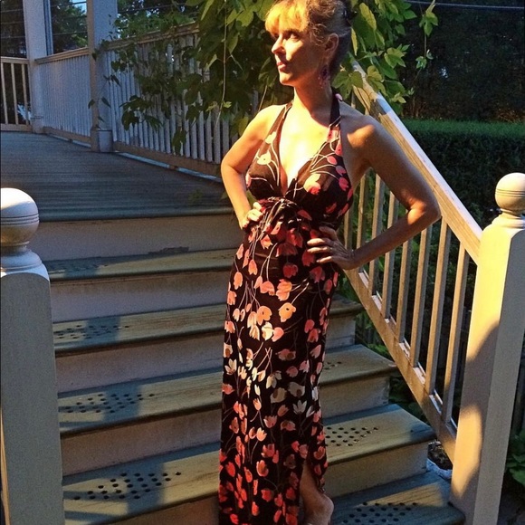 DeWeese Design vintage 70s après swim halter maxi - Picture 10 of 10